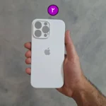قاب (کاور، گارد، کیس) آیفون 16 پرومکس (iphone 16 pro max) سیلیکونی اصلی ساده سفید صدفی 2