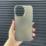 قاب (کاور، گارد، کیس) اپل آیفون (iphone) هولوگرامی more مگسیف دار (مگنتی - آهنربایی) طوسی