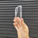 قاب (کاور، گارد، کیس) اپل آیفون (iphone) شفاف شیشه ای بی رنگ دکمه فلزی gear4 D30