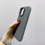 قاب (کاور، گارد، کیس) اپل آیفون (iphone) طرح کربن با لبه محافظ لنز خاکستری