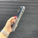 قاب (کاور، گارد، کیس) اپل آیفون (iphone) مگ سیف و بامپر دار تکنولوژی سرمه ای