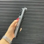قاب (کاور، گارد، کیس) اپل آیفون نرمال معمولی (iphone) مات مگ سیف و محافظ لنز دار برجسته مشکی