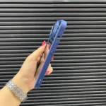 قاب (کاور، گارد، کیس) اپل آیفون (iphone) مات محافظ لنز دار برجسته سرمه ای