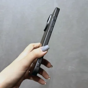 قاب گوشی (کاور، گارد، کیس) اپل آیفون (iphone) ساده pc نازک مگ سیف دار (مگنتی - آهنربایی) مشکی